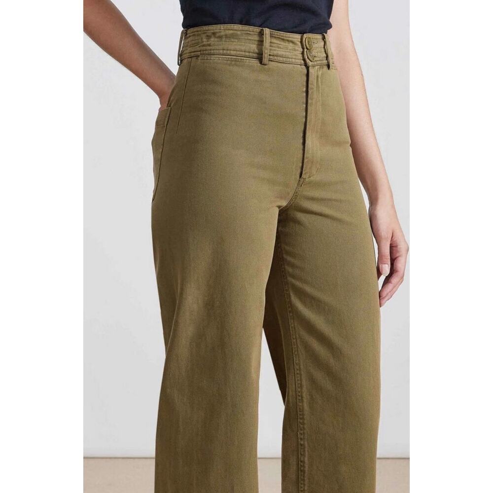 Apiece Apart Green Trouser Chino Wide Leg Pants Nautical Spring Size 4 - Picture 3 of 8